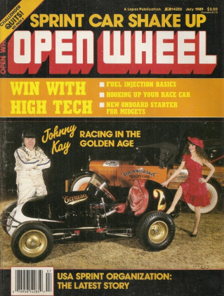 OPEN WHEEL 1989 JULY - JOHN KAY, KENYON, BUICK INDY V6, FILTER QUEEN SPECIAL*